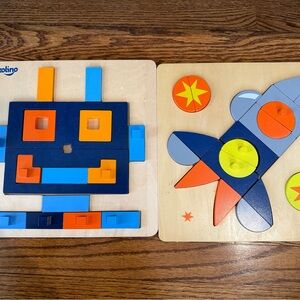 2 P'kolino Multi-Solution
Wooden Puzzles